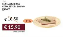 Prezzemolo e Vitale Le selezioni p&v cotolette di bovino panate offerta