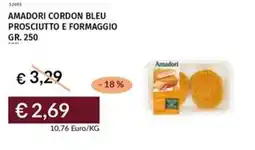 Prezzemolo e Vitale Amadori cordon bleu prosciutto e formaggio offerta