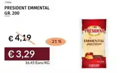 Prezzemolo e Vitale President emmental offerta
