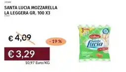 Prezzemolo e Vitale Santa lucia mozzarella la leggera offerta