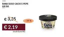 Prezzemolo e Vitale Rana sugo cacio e pepe offerta