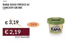 Prezzemolo e Vitale Rana sugo fresco ai carciofi offerta