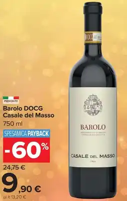 Carrefour Market Barolo DOCG Casale del Masso offerta