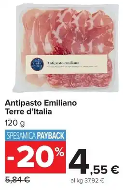 Carrefour Market Antipasto Emiliano Terre d'Italia offerta