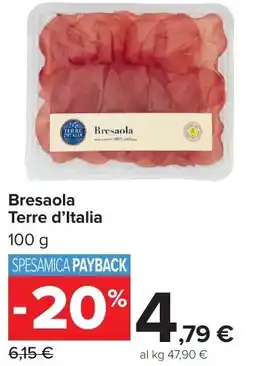 Carrefour Market Bresaola Terre d'Italia offerta