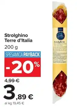 Carrefour Market Strolghino Terre d'Italia offerta