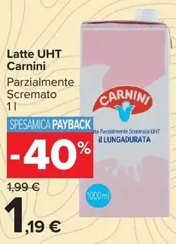 Carrefour Market Latte UHT Carnini offerta