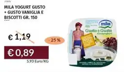Prezzemolo e Vitale Mila yogurt gusto + gusto vaniglia e biscotti offerta