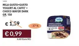 Prezzemolo e Vitale Mila gusto+gusto yogurt al caffe' + choco wafer dark offerta