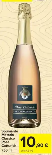 Carrefour Market Spumante Metodo Classico Rosè Catturich offerta