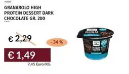 Prezzemolo e Vitale Granarolo high protein dessert dark chocolate offerta