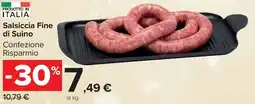 Carrefour Market Salsiccia Fine di Suino offerta