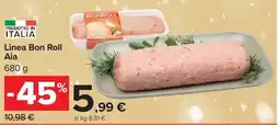 Carrefour Market Linea Bon Roll Aia offerta