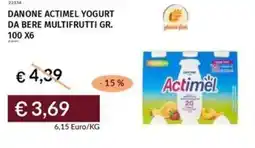 Prezzemolo e Vitale Danone actimel yogurt da bere multifrutti offerta