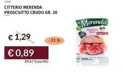 Prezzemolo e Vitale Citterio merenda prosciutto crudo offerta
