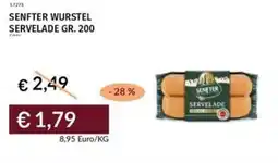 Prezzemolo e Vitale Senfter wurstel servelade offerta