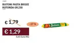 Prezzemolo e Vitale Buitoni pasta brisee rotonda offerta