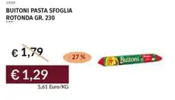 Prezzemolo e Vitale Buitoni pasta sfoglia rotonda offerta