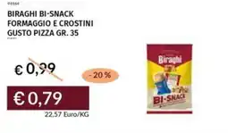 Prezzemolo e Vitale Biraghi bi-snack formaggio e crostini gusto pizza offerta