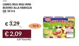 Prezzemolo e Vitale Cameo muu muu mini budino alla vaniglia offerta