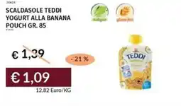 Prezzemolo e Vitale Scaldasole teddi yogurt alla banana pouch offerta