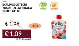 Prezzemolo e Vitale Scaldasole teddi yogurt alla fragola pouch offerta