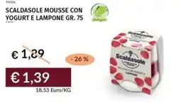 Prezzemolo e Vitale Scaldasole mousse con yogurt e lampone offerta