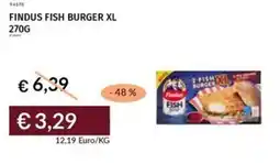 Prezzemolo e Vitale Findus fish burger xl offerta