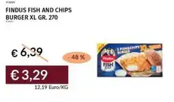 Prezzemolo e Vitale Findus fish and chips burger xl offerta