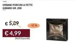 Prezzemolo e Vitale Urbani porcini a fette grandi offerta