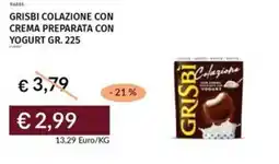 Prezzemolo e Vitale Grisbi colazione con crema preparata con yogurt offerta