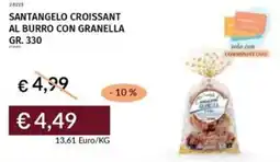 Prezzemolo e Vitale Santangelo croissant al burro con granella offerta