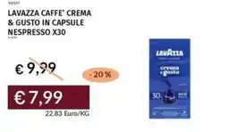 Prezzemolo e Vitale Lavazza caffe' crema & gusto in capsule nespresso x30 offerta