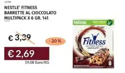 Prezzemolo e Vitale Nestle' fitness barrette al cioccolato multipack offerta