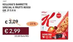 Prezzemolo e Vitale Kellogg's barrette special k frutti rossi offerta