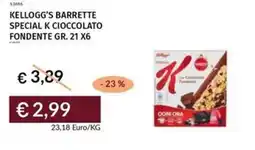 Prezzemolo e Vitale Kellogg's barrette special k cioccolato fondente offerta