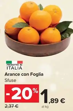 Carrefour Market Arance con Foglia Sfuse offerta
