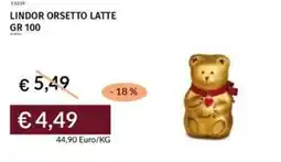 Prezzemolo e Vitale Lindor orsetto latte offerta