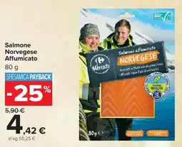Carrefour Market Salmone Norvegese Affumicato offerta