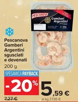Carrefour Market Pescanova Gamberi Argentini sgusciati e devenati offerta