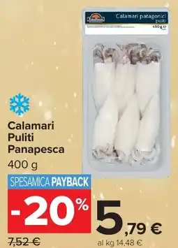 Carrefour Market Calamari Puliti Panapesca offerta