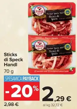 Carrefour Market Sticks di Speck Handl offerta