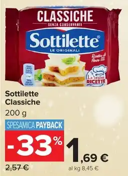 Carrefour Market Sottilette Classiche offerta