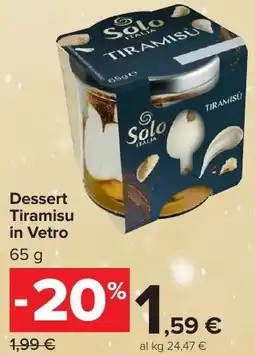 Carrefour Market Dessert Tiramisu in Vetro offerta