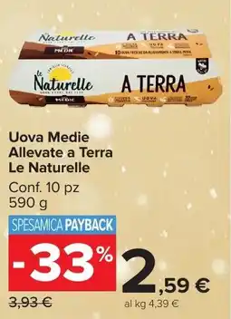 Carrefour Market Uova Medie Allevate a Terra Le Naturelle offerta