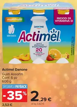 Carrefour Market Actimel Danone offerta