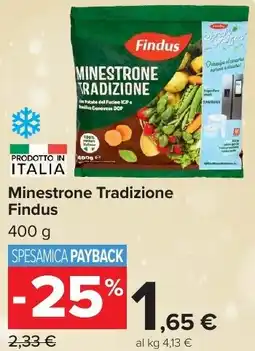 Carrefour Market Minestrone Tradizione Findus offerta