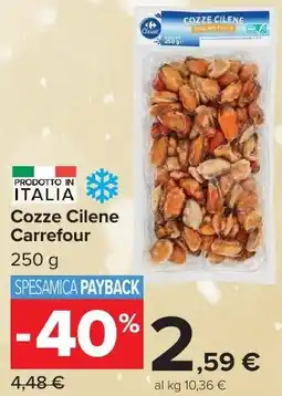 Carrefour Market Cozze Cilene Carrefour offerta