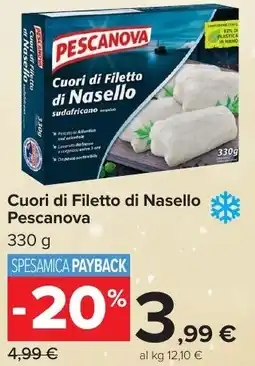 Carrefour Market Cuori di Filetto di Nasello Pescanova offerta