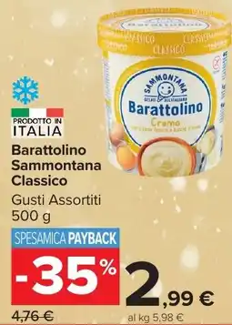 Carrefour Market Barattolino Sammontana Classico offerta